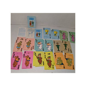 Vintage 1979 Yogi Bear Animal Rummy Children's Card Game Complete No Box